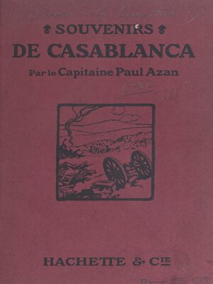cover image of Souvenirs de Casablanca